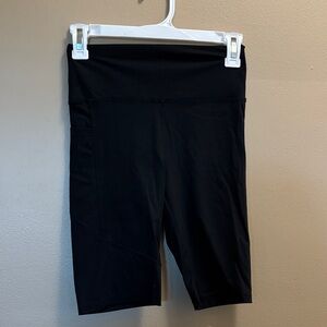 Black High-Waisted Biker Shorts